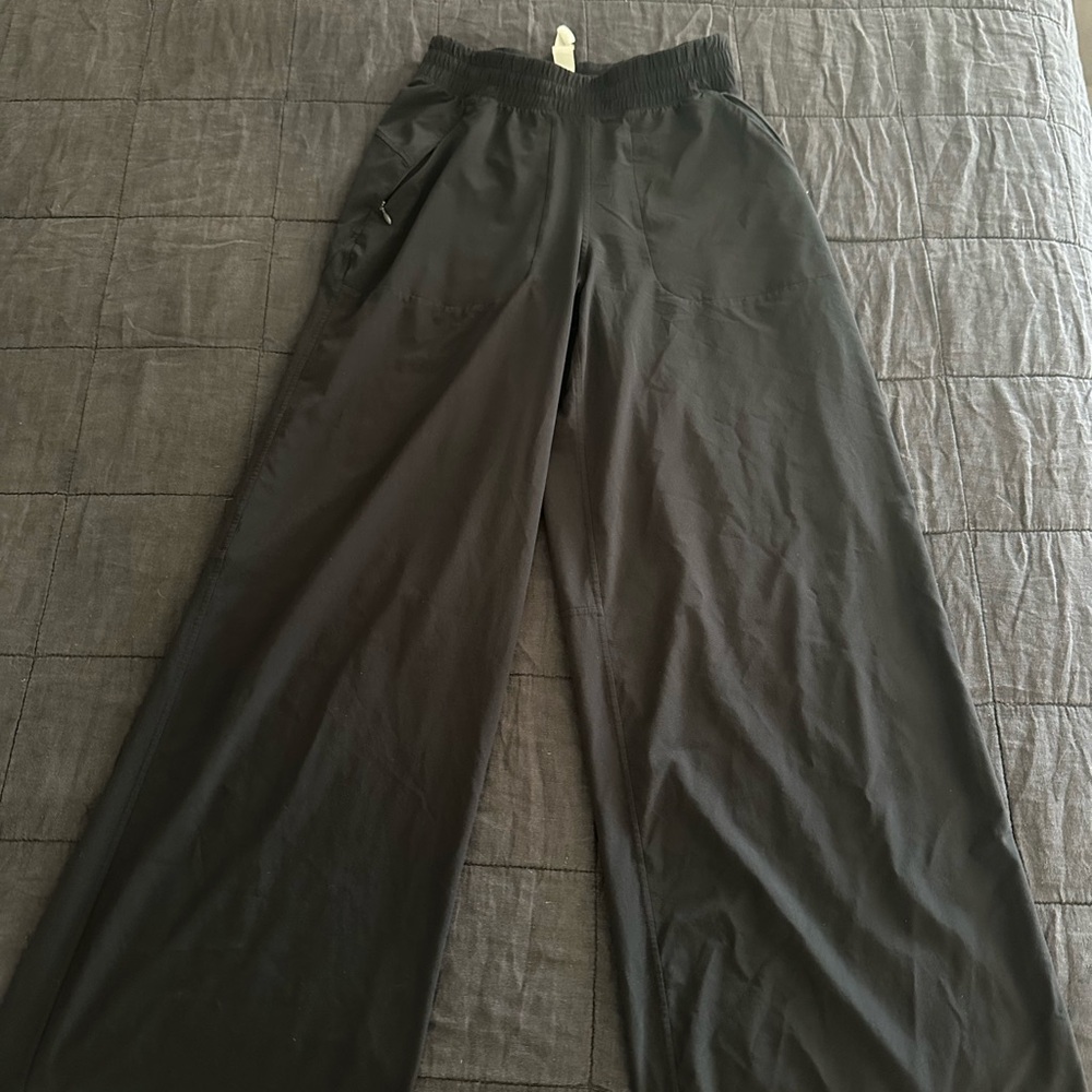 lululemon athletica Black Wide-Leg Track Pants